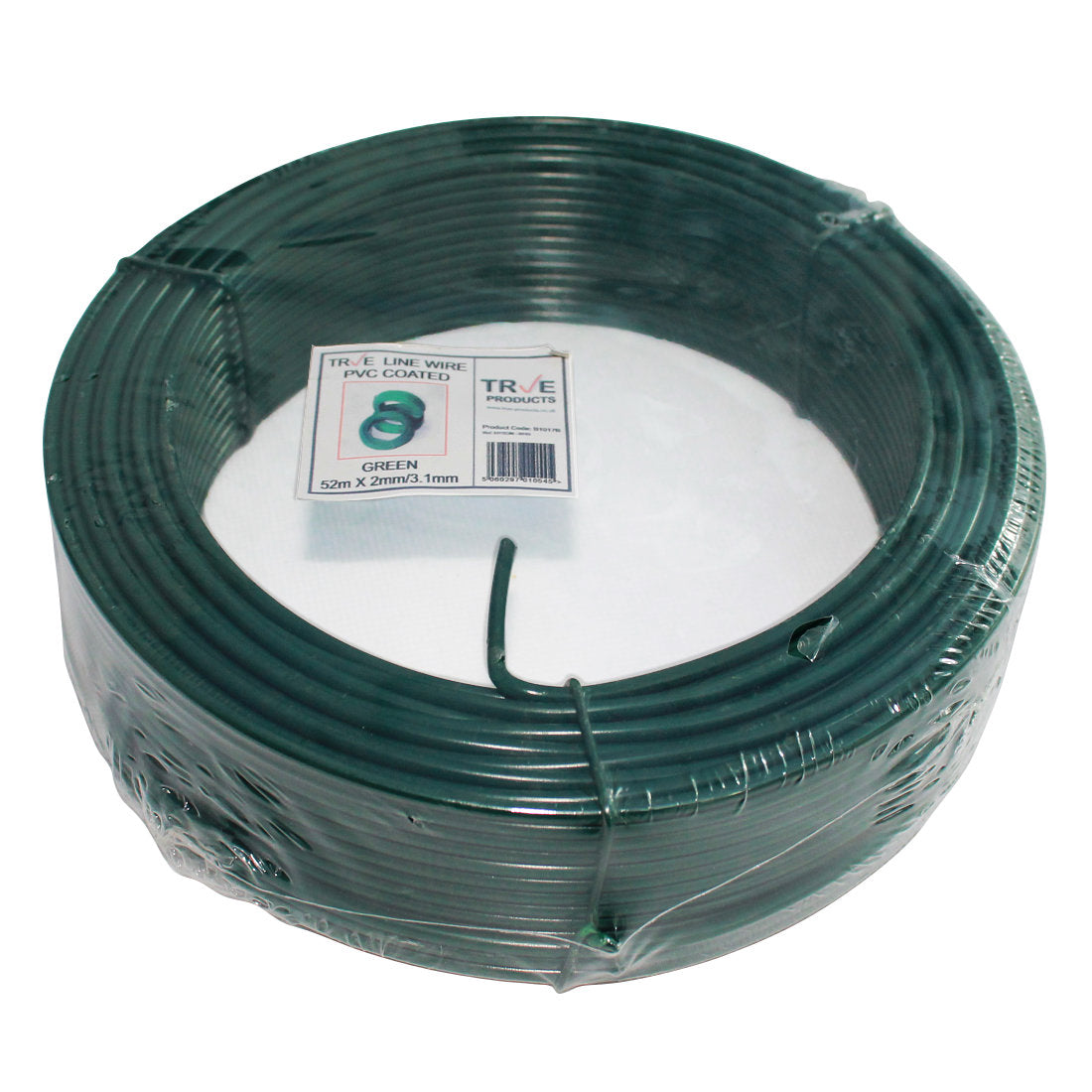 Galvanised Line Straining Tension Wire - Green PVC Coated