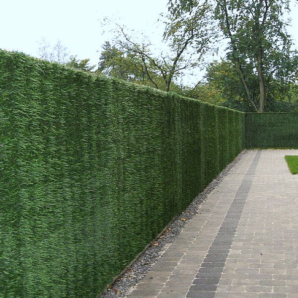 Artificial Conifer Hedge Garden Fence Privacy Screening 2m Tall