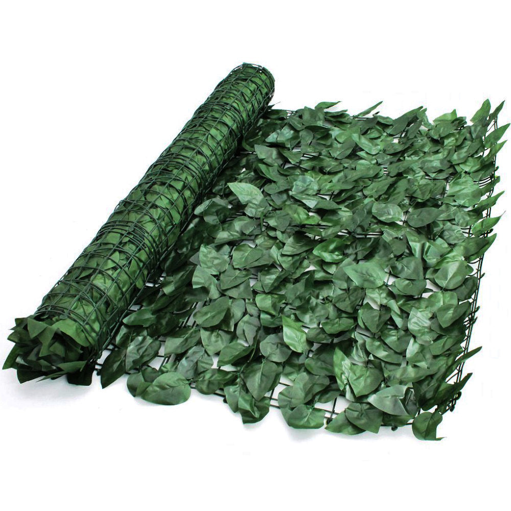 Artificial Ivy Leaf Hedge Garden Fence Privacy Screening Front