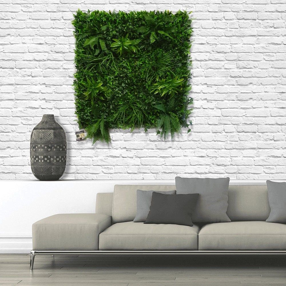 Premium Artificial Forest Fern Green Wall Panel 1m x 1m