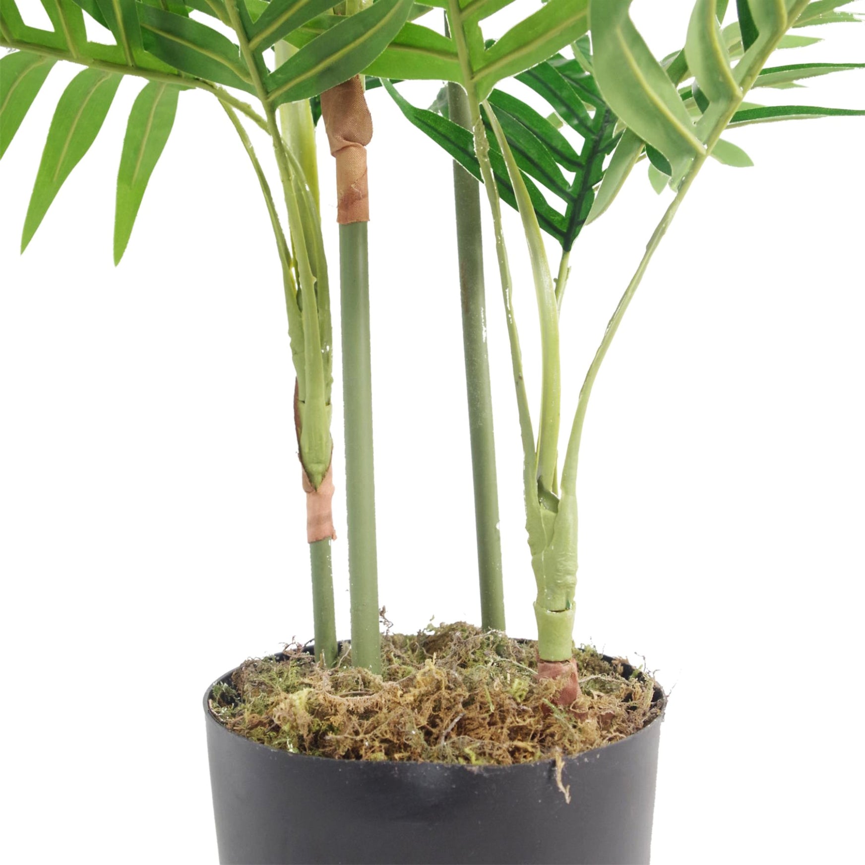 Premium Artificial Mini Palm Tree 80cm Close Up of Pot