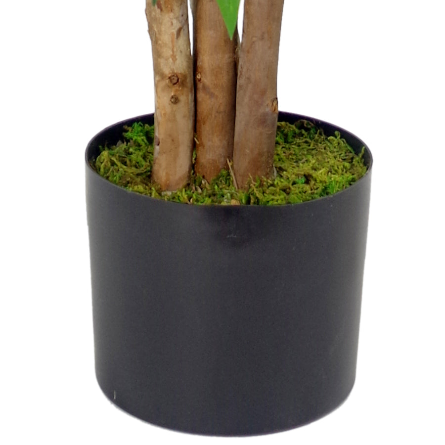Artificial Smilax Sarsaparilla Ficus Tree 90cm - Premium Range Close Up of Pot