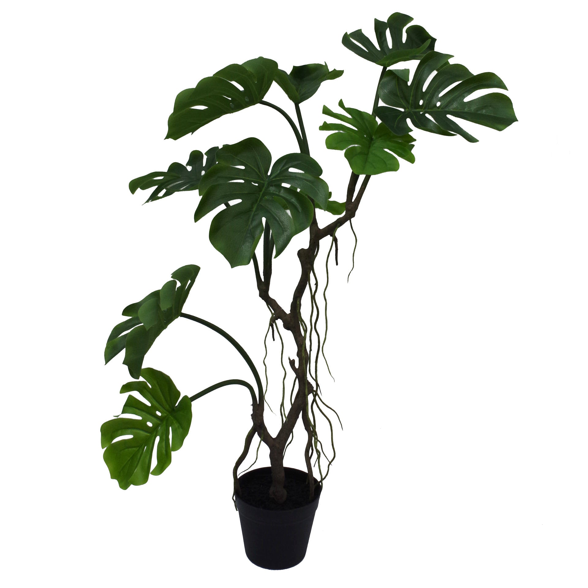 Artificial Twisted Stem Monstera Plant 90cm