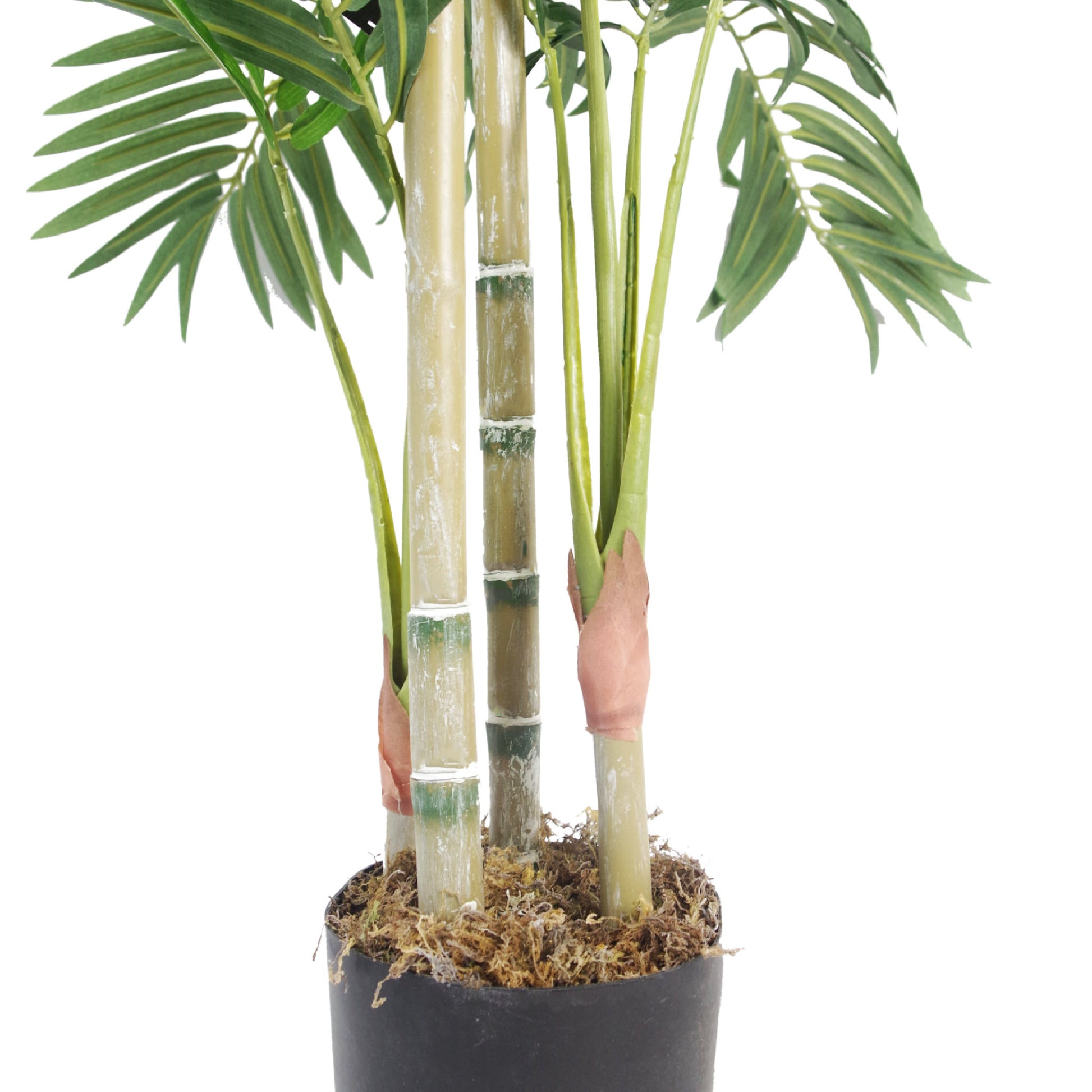 Premium Artificial Areca Palm 120cm Close up of Pot and Stem