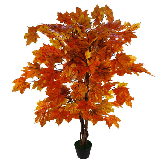 Extra Large Artificial Autumn Maple Acer Tree 125cm - Evergreenery